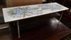 A 1960-70's formica coffee table L.114cm                                                                                               