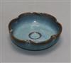 A Chinese Jun type petal bowl diameter 14cm                                                                                            