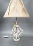 A German porcelain ‘dancing lady’ lamp                                                                                                                                                                                      