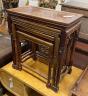 A nest of three Chinese rectangular tea tables, width 61cm, depth 36cm, height 66cm                                                                                                                                         
