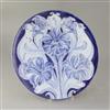 A Moorcroft Macintyre Florian ware circular dish, in blue daffodils design, 32cm                                                       