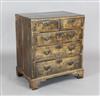 A George III feather banded fruitwood chest W.2ft 5in. D.1ft 8in. H.2ft 9in.                                                           