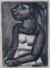 Georges Rouault (French, 1871-1958), Negresse en profil, 7.5 x 5.5 cm.                                                                                                                                                      