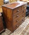 A Victorian mahogany chest of drawers W.105cm                                                                                          