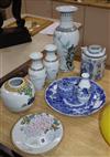 Nine pieces of Chinese and Japanese porcelain                                                                                          