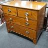 A small Regency mahogany chest, width 88cm, depth 48cm, height 80cm                                                                                                                                                         
