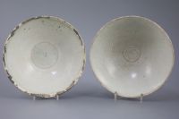 Two Chinese Qingbai bowls, Song dynasty, 17.7 and 17.8cm                                                                               