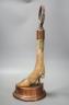 A Victorian taxidermic deer's hoof door-stop with copper cased base 48cm                                                                                                                                                    