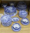 A collection of Spode china                                                                                                            