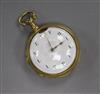 An early 19th century gilt metal pair cased keywind verge pocket watch by Debois & Wheeler.                                            