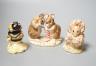 Three Beatrix potter figures, Babbitty Bumble, Thomasina Tittlemouse and The Christmas Stocking                                                                                                                             