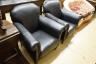 A pair of early 20th century club armchairs, width 88cm, depth 88cm, height 84cm                                                                                                                                            