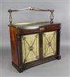 A Regency brass inset rosewood chiffonier, W.3ft 10in. D.1ft 6in. H.4ft 2in.                                                           