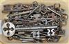 A collection of old large keys largest 19cm                                                                                            