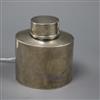 A late Victorian silver oval tea caddy, London, 1900, 75mm.                                                                            