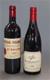 One bottle of Domaine Jean Grivot Echezeaux Grand Cru 1998 and Chateau-Figeac Premier Grand Cru Classe St Emilion 2004 (2)             