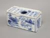 An 18th century Delft ware flower brick, length 12.5cm                                                                                                                                                                      