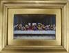 A 19th century German porcelain plaque of The Last Supper                                                                              