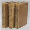 Miller, Philip - The Gardener's Dictionary, 4th edition, 3 vols, 8vo, old calf, spines creased, label to Vol 2 defective,              