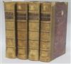 Eliot, George - Middlemarch, 1st edition in book form, 4 vols, half calf with marbled boards, joints                                   