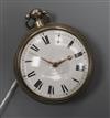 A George IV silver pair case keywind verge pocket watch by Thomas Westbrook.                                                           