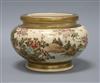 A Satsuma vase decorated with birds and flowers height 12.5cm                                                                          