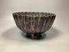 An early 20th century Japanese fluted white metal fruit bowl, Jungin mark                                                                                                                                                   