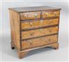 An early 18th century crossbanded burr walnut and mulberry chest, W.3ft 1.5in. D.1ft 9.5in H.3ft                                       