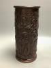 A Chinese cylindrical composition brushpot, height 30cm                                                                                                                                                                     