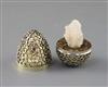 A late 1960's parcel silver gilt 'surprise' egg by Stuart Devlin, 74mm.                                                                