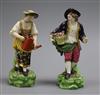 A pair of Derby Bloor period figures of gardeners                                                                                      