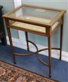 An Edwardian inlaid mahogany bijouterie table W.62cm                                                                                   