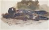 Archibald Thorburn (1860-1935) Eagle sitting on nest 11 x 16.5in.                                                                      