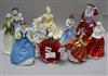 Ten Royal Doulton figures 21cm                                                                                                         