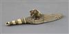 A good Japanese ivory paper knife, Meiji period, L.13cm                                                                                