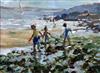 § Attributed to Dorothea Sharp Children on the shore 11.5 x 15.5in.