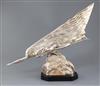 Maurice Guiraud-Riviere (French, b.1881). An Art Deco silver bronze "The Comet", 20in.