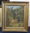 § Arthur Wardle R.I., R.B.C. (1864-1949) Mountain lion sleeping beneath cacti 18.5 x 15.5in.                                           