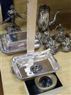 A quantity of silver plated wares                                                                                                      