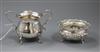 Two early 20th century silver sugar bowls, 7 oz.                                                                                       