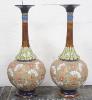 A pair of Doulton & Slater's Patent vases, 39cm                                                                                                                                                                             