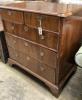 An 18th century feather banded walnut chest, width 94cm, depth 58cm, height 97cm                                                                                                                                            