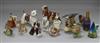 A collection of Royal Worcester birds and snuffers                                                                                     