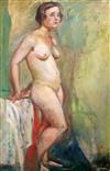 § Dod Procter (1892-1972) Standing female nude 30 x 20in.                                                                              