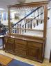 A George III Welsh oak dresser, length 183cm, depth 43cm, height 223cm                                                                                                                                                      