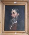 English School, oil on canvas, Portrait of a bearded gentleman 54 x 44cm                                                               