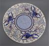 A Charlotte Rhead pottery charger diameter 41.5cm                                                                                      