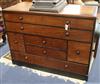 A mahogany seven-drawer chest W.114cm                                                                                                  