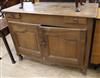 A French oak buffet W.135cm.                                                                                                           