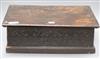 An oak bible box length 51cm                                                                                                           